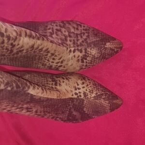 Stylish Snake Print Women's Boots